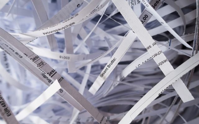 Paper shredding