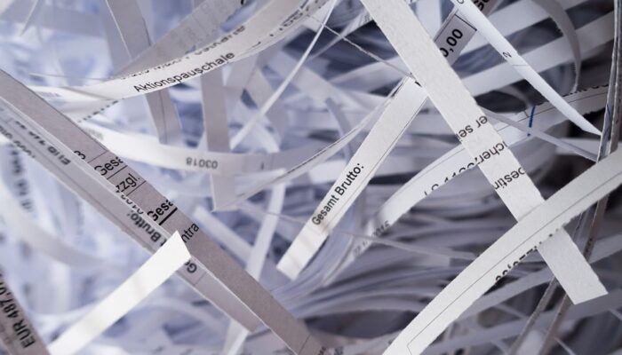 Paper shredding
