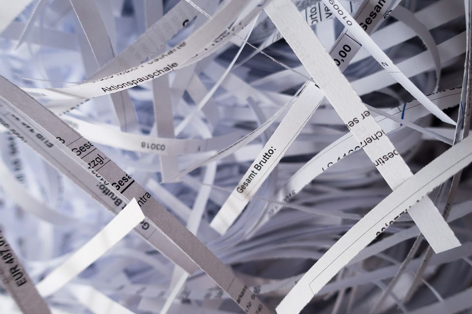 Paper shredding
