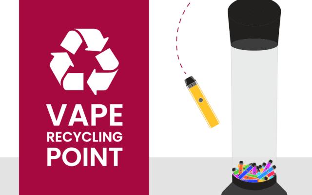 vape recycling point graphic
