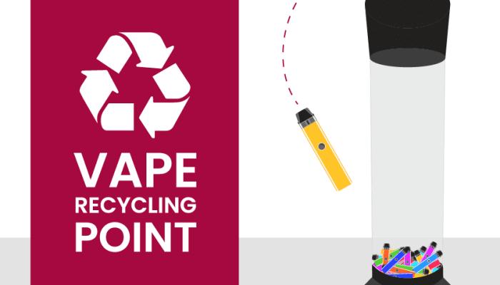 vape recycling point graphic
