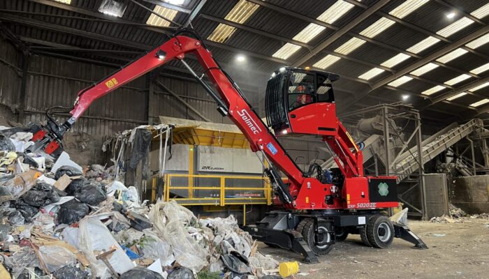 Brown Recycling waste shredder