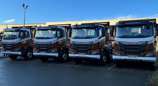 Collection vans for large businesses - Brown Recycling