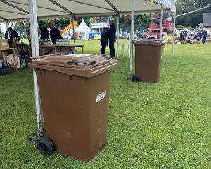 food waste at festival - Brown recycling