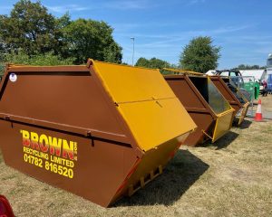 Brown recycling at stone food festival