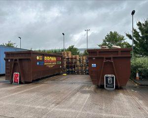 large capacity trade waste bins - Brown recycling