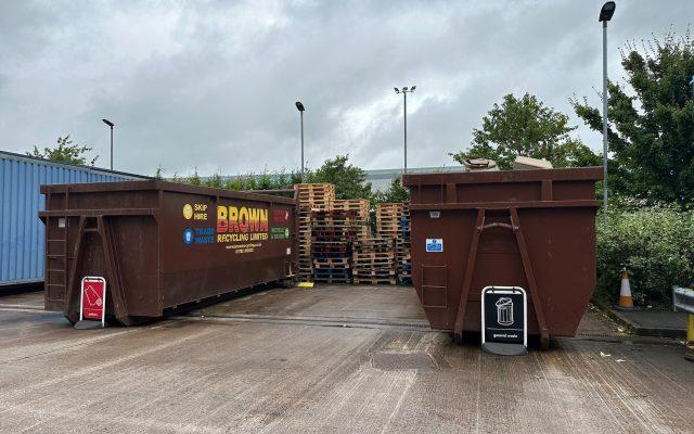 large capacity trade waste bins - Brown recycling