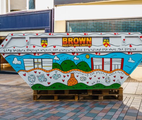stoke on trent skip art design