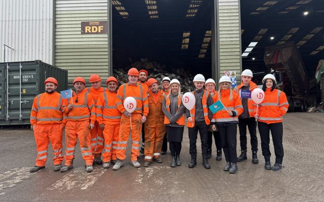 best companies big reveal day with employees - Brown recycling