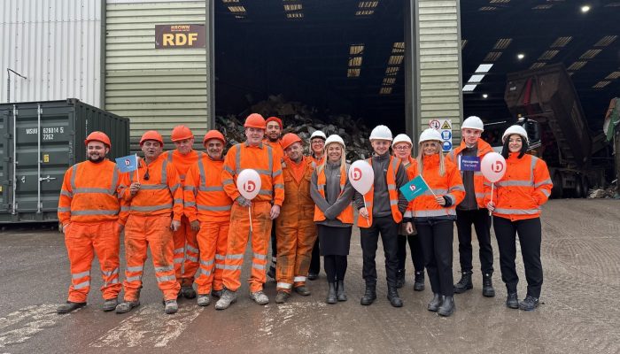 best companies big reveal day with employees - Brown recycling
