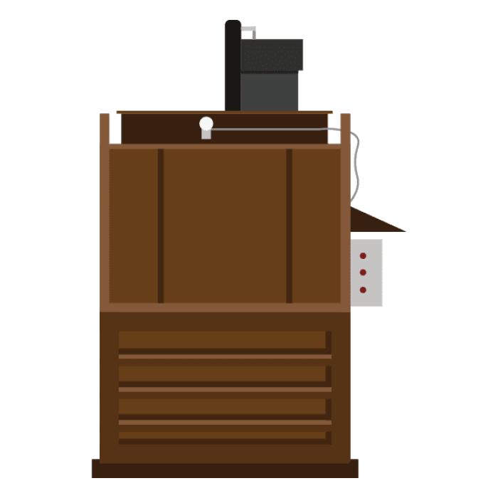 vertical baler - Brown recycling