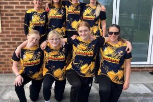 cricket team sponsored by Brown recycling