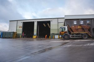 The Brown Recycling Solid Recovered Fuel facility, where waste is shredded so it can be processed for heat energy. In 2011, this was the first of its kind in Europe.