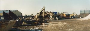 Florida Close, the former site of Singers (1989) after it was acquired under William Brown’s stewardship. It became our first scrap metal and skip hire site on Sneyd Hill.