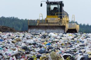 Archive image of a landfill site, many of which were still the primary disposal method for waste in 1970s Britain.